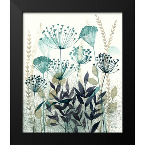Allayed Floral II Black Modern Wood Framed Art Print by Popp, Grace