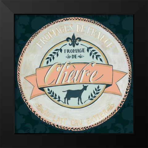 Cheese Label II Black Modern Wood Framed Art Print by Popp, Grace