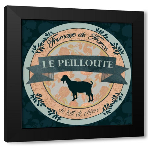 Cheese Label III Black Modern Wood Framed Art Print by Popp, Grace