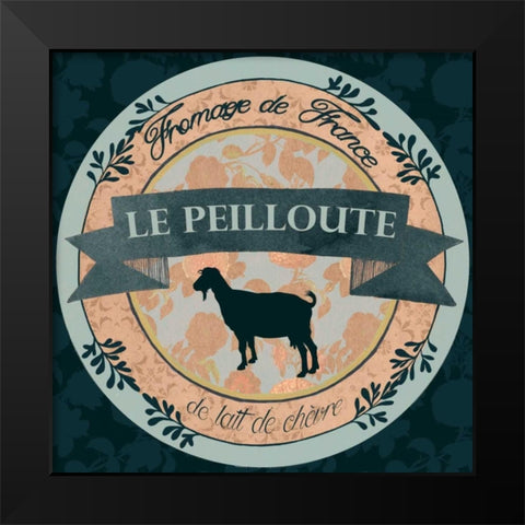 Cheese Label III Black Modern Wood Framed Art Print by Popp, Grace