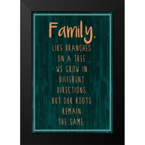 Spice Family Rules III Black Modern Wood Framed Art Print by Popp, Grace