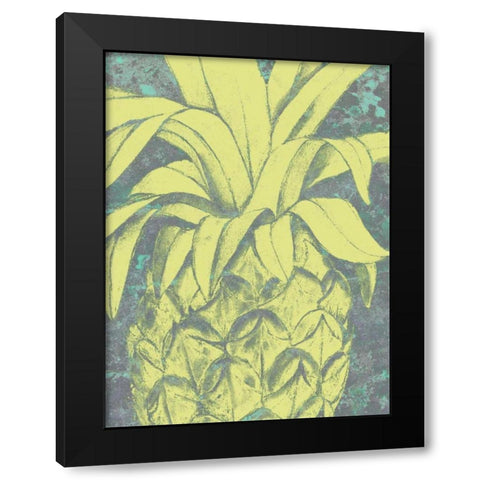 Kona Pineapple I Black Modern Wood Framed Art Print with Double Matting by Goldberger, Jennifer