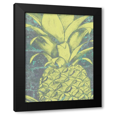 Kona Pineapple II Black Modern Wood Framed Art Print with Double Matting by Goldberger, Jennifer