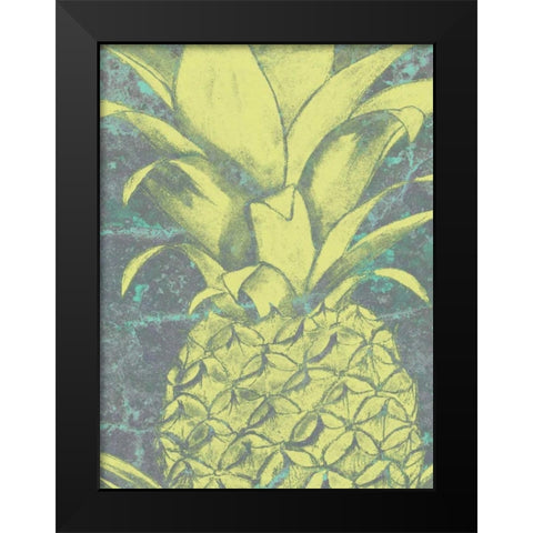 Kona Pineapple II Black Modern Wood Framed Art Print by Goldberger, Jennifer