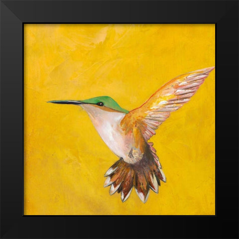 Sweet Hummingbird II Black Modern Wood Framed Art Print by Altug, Mehmet