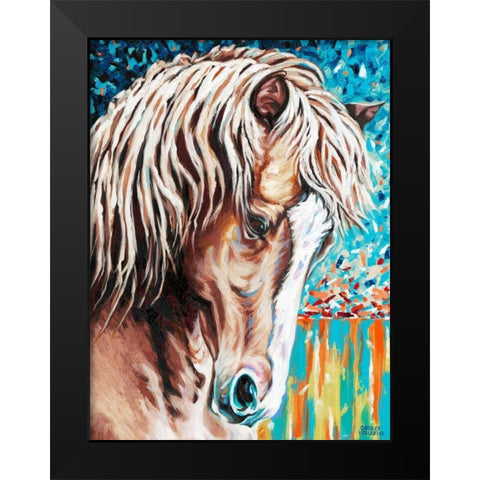 Wild at Heart II Black Modern Wood Framed Art Print by Vitaletti, Carolee