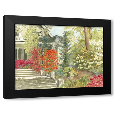 Custom Plein Air Garden I (ASH) Black Modern Wood Framed Art Print by Miller, Dianne