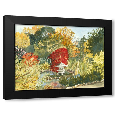 Custom Plein Air Garden III (ASH) Black Modern Wood Framed Art Print by Miller, Dianne