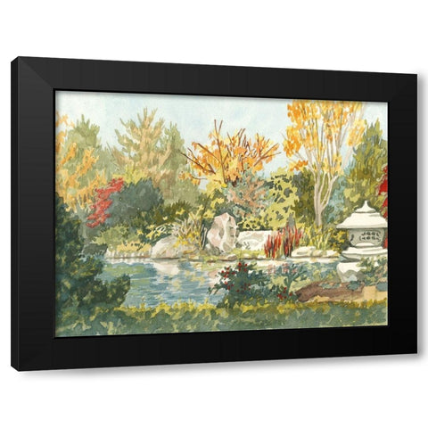 Custom Plein Air Garden IV (ASH) Black Modern Wood Framed Art Print by Miller, Dianne