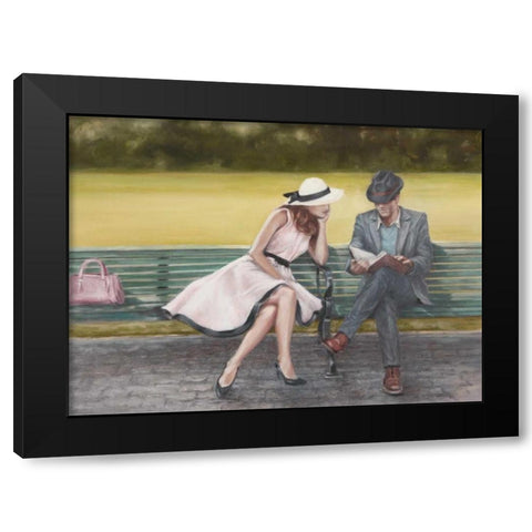 Prologue Black Modern Wood Framed Art Print with Double Matting by Harper, Ethan