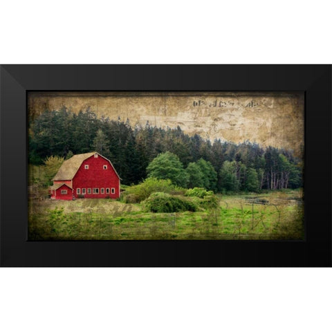 Widbys Barn I Black Modern Wood Framed Art Print by Perry, Rachel