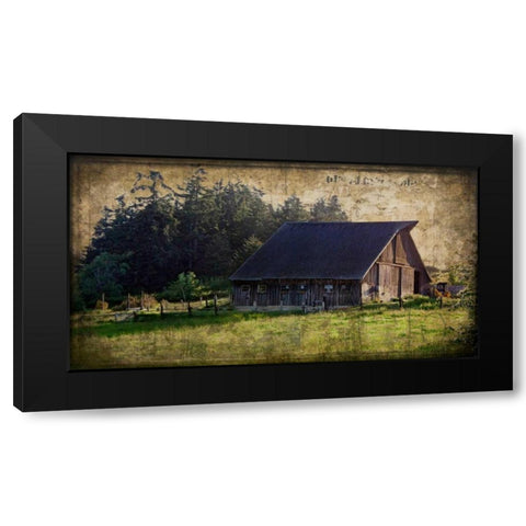 Widbys Barn II Black Modern Wood Framed Art Print by Perry, Rachel