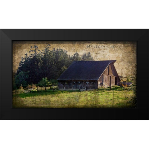 Widbys Barn II Black Modern Wood Framed Art Print by Perry, Rachel