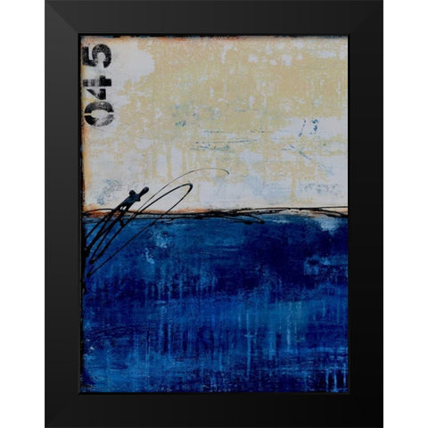 Beach 45 I Black Modern Wood Framed Art Print by Ashley, Erin