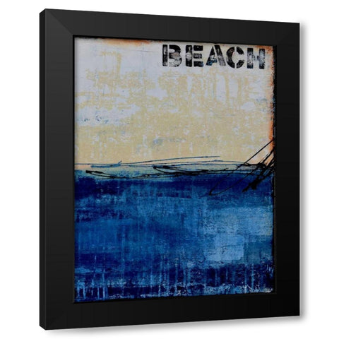 Beach 45 II Black Modern Wood Framed Art Print by Ashley, Erin