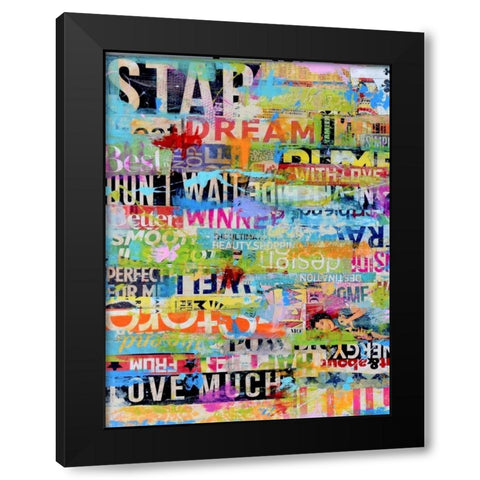 Metro Mix 33 I Black Modern Wood Framed Art Print by Ashley, Erin