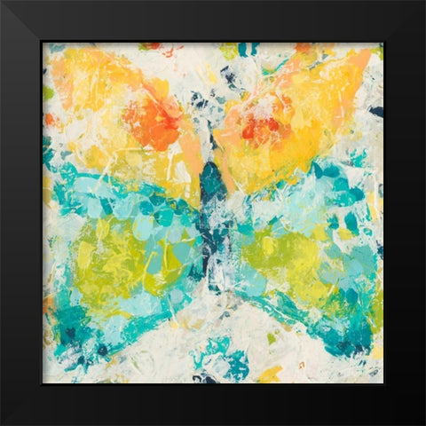 Prism Butterfly II Black Modern Wood Framed Art Print by Vess, June Erica