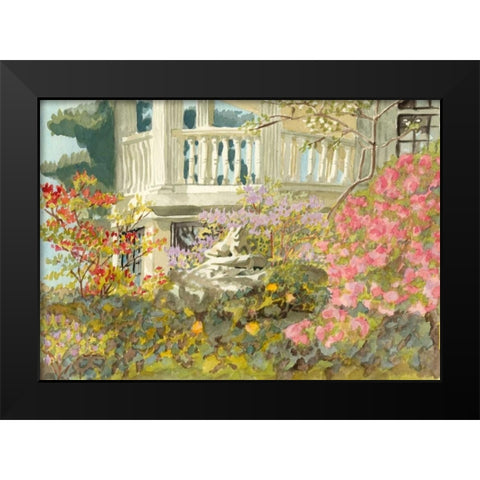 Aquarelle Garden V Black Modern Wood Framed Art Print by Miller, Dianne