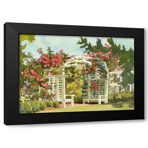 Aquarelle Garden VIII Black Modern Wood Framed Art Print by Miller, Dianne