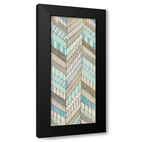 Sketched Chevron II Black Modern Wood Framed Art Print by Galapon, Nikki