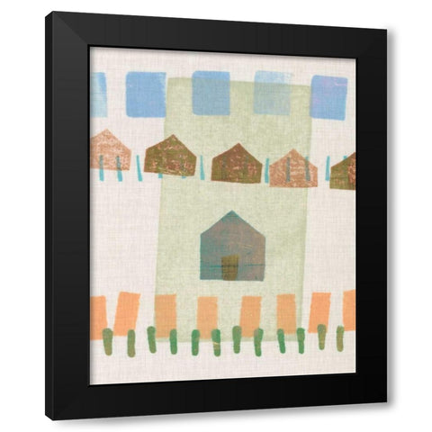 Abode II Black Modern Wood Framed Art Print with Double Matting by Galapon, Nikki