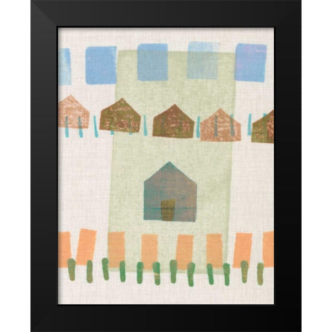 Abode II Black Modern Wood Framed Art Print by Galapon, Nikki