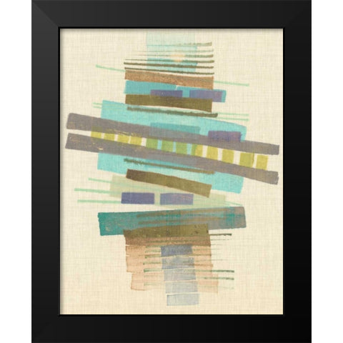 Balancing I Black Modern Wood Framed Art Print by Galapon, Nikki