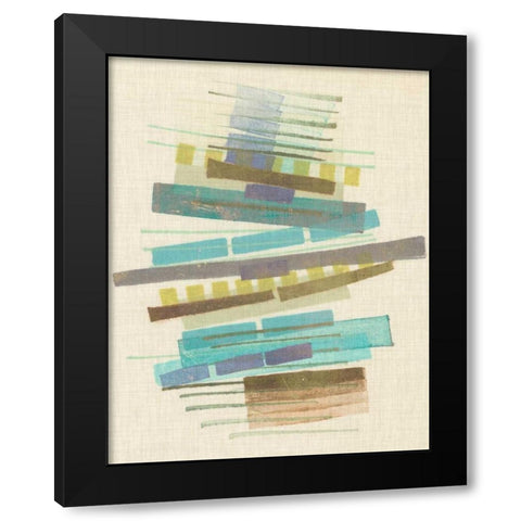 Balancing III Black Modern Wood Framed Art Print with Double Matting by Galapon, Nikki