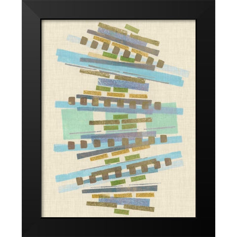 Balancing IV Black Modern Wood Framed Art Print by Galapon, Nikki