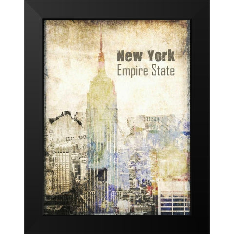 New York Grunge II Black Modern Wood Framed Art Print by Orlov, Irena