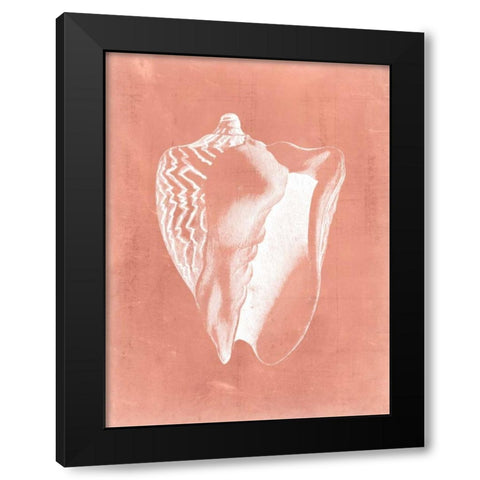 Sealife on Coral I Black Modern Wood Framed Art Print with Double Matting by Vision Studio