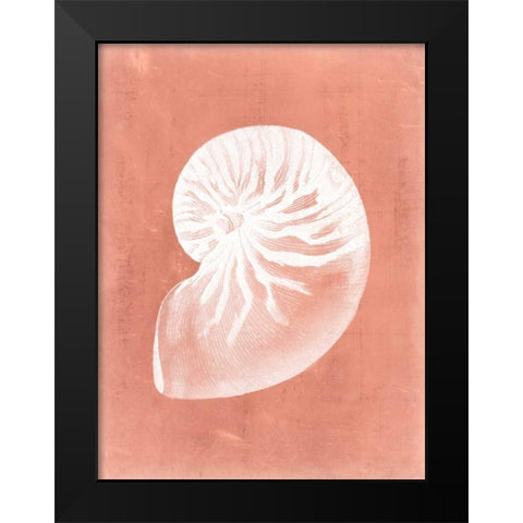 Sealife on Coral V Black Modern Wood Framed Art Print by Vision Studio