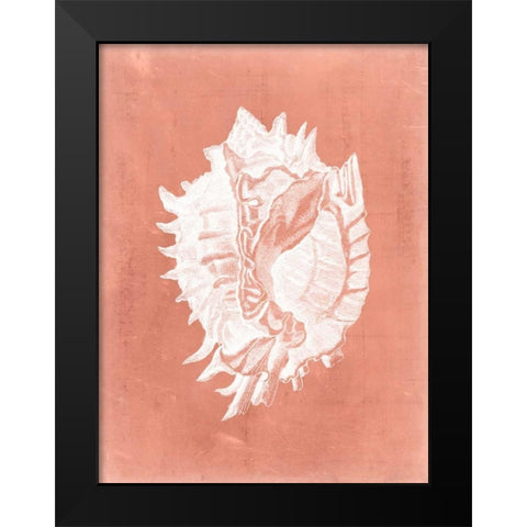 Sealife on Coral VI Black Modern Wood Framed Art Print by Vision Studio