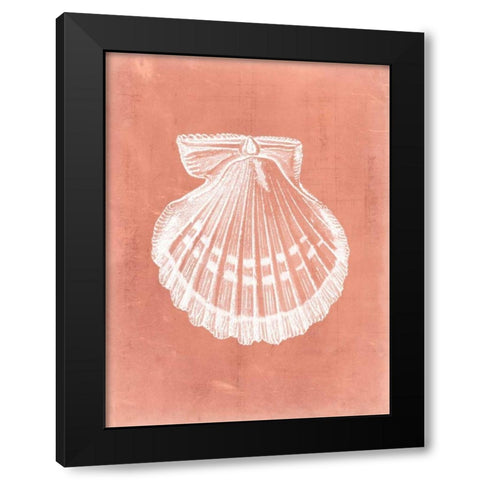 Sealife on Coral VII Black Modern Wood Framed Art Print with Double Matting by Vision Studio