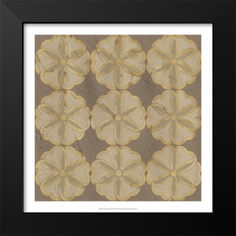 Golden Trellis III Black Modern Wood Framed Art Print by Vess, June Erica