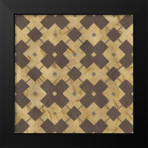 Golden Trellis IV Black Modern Wood Framed Art Print by Vess, June Erica