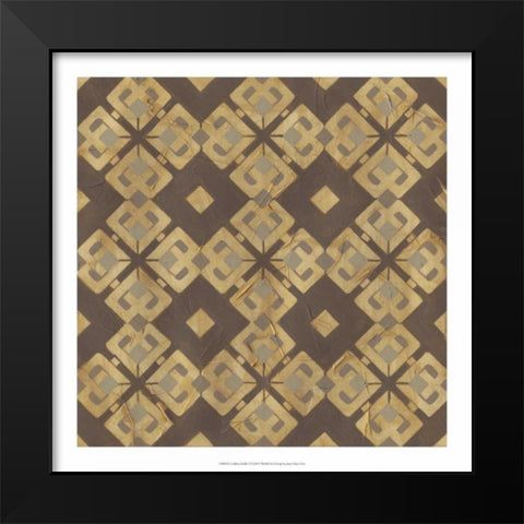 Golden Trellis VI Black Modern Wood Framed Art Print by Vess, June Erica