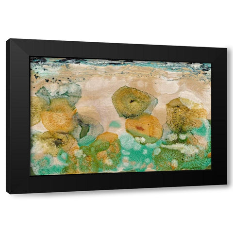 Beneath the Waves I Black Modern Wood Framed Art Print by Ludwig, Alicia