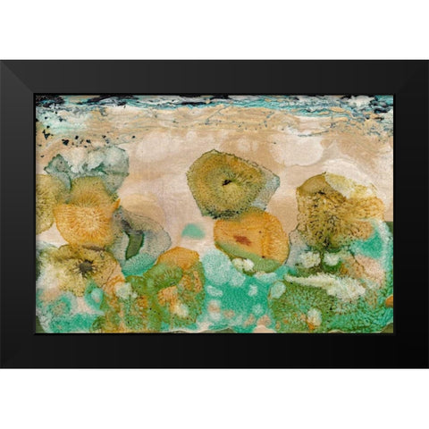 Beneath the Waves I Black Modern Wood Framed Art Print by Ludwig, Alicia