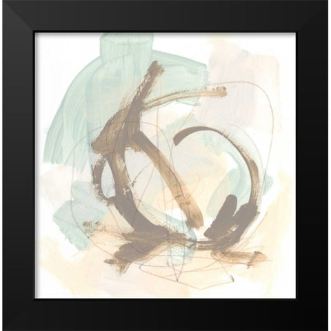 Intangible V Black Modern Wood Framed Art Print by Vess, June Erica