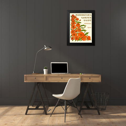 Boddingtons Garden Guide II Black Modern Wood Framed Art Print by Vision Studio