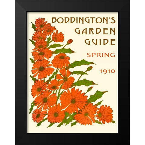 Boddingtons Garden Guide II Black Modern Wood Framed Art Print by Vision Studio