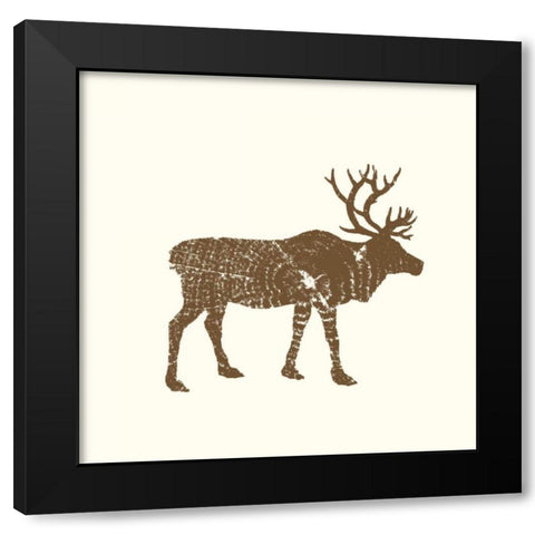Timber Animals I Black Modern Wood Framed Art Print by Hambly, Anna
