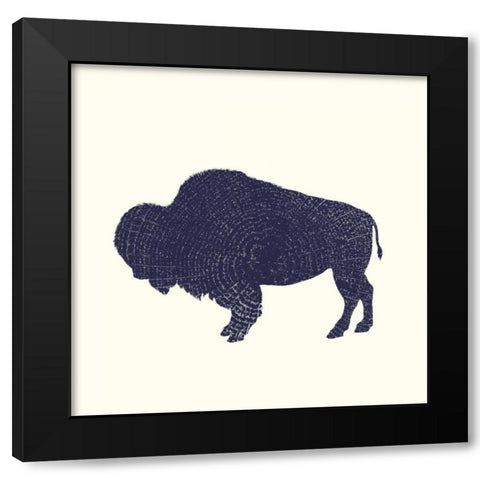 Timber Animals II Black Modern Wood Framed Art Print with Double Matting by Hambly, Anna