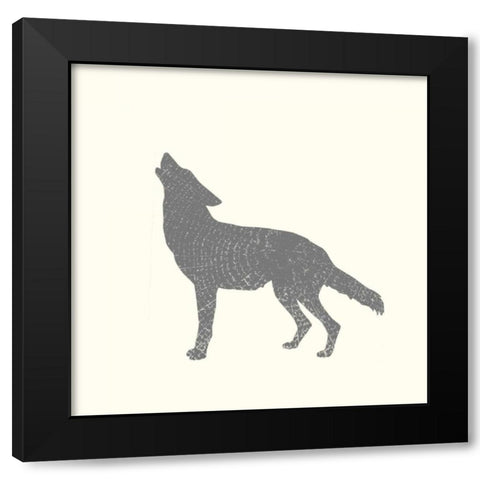 Timber Animals IV Black Modern Wood Framed Art Print by Hambly, Anna