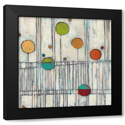 Arpeggio I Black Modern Wood Framed Art Print with Double Matting by Vess, June Erica