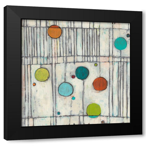 Arpeggio II Black Modern Wood Framed Art Print with Double Matting by Vess, June Erica