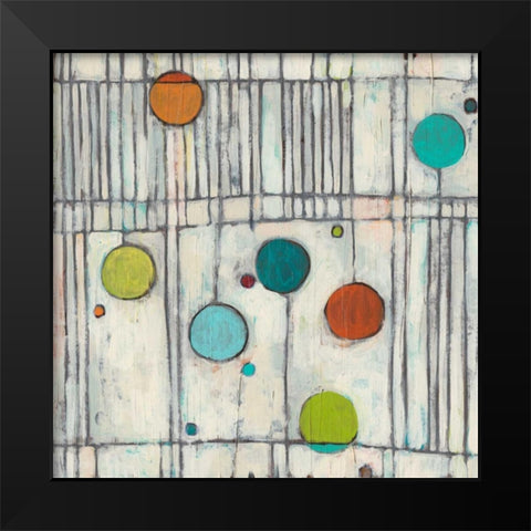 Arpeggio II Black Modern Wood Framed Art Print by Vess, June Erica