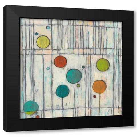 Arpeggio IV Black Modern Wood Framed Art Print by Vess, June Erica