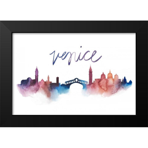 World Cities Skyline III Black Modern Wood Framed Art Print by Popp, Grace